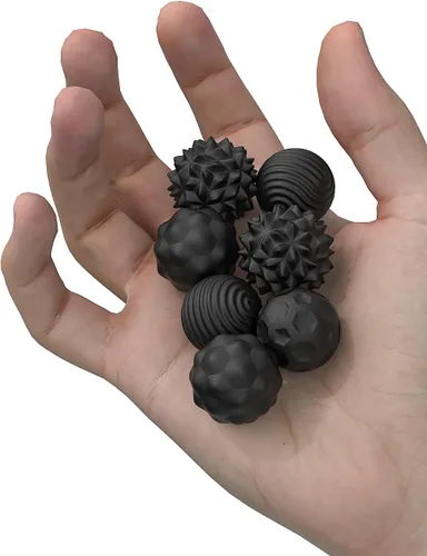 Vista 9 de Juguetes de Bolas Magnéticas Fidget, 8 Piezas Juguetes Sensoriales de Silicona para Alivio del Estrés para Adultos y Adolescentes con Autismo, TDAH