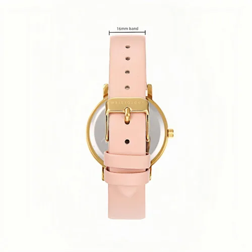 Vista 3 de WRISTOLOGY Correa de cuero de 29 estilos para reloj con números pequeños, correa de cuero genuino intercambiable, fácil de leer, reloj analógico