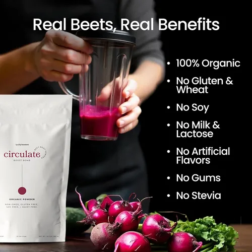 Vista 8 de Polvo de raíz de remolacha orgánica, cultivado en California, 100% certificado orgánico por USDA, refuerzo de óxido nítrico, superalimento vegano