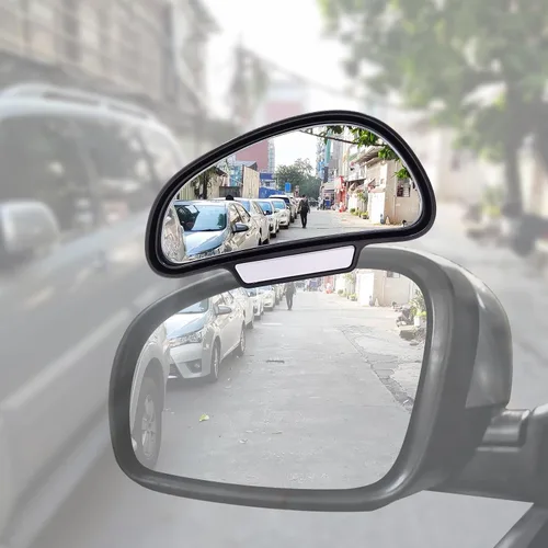 Vista 9 de Espejo de punto ciego, espejos retrovisores para automóvil, espejo auxiliar universal para automóvil, vidrio verdadero HD, espejo lateral auxiliar