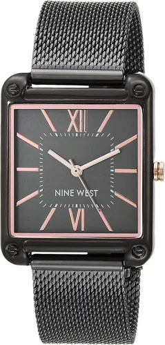 Vista 9 de Nine West - Reloj de pulsera de malla para mujer Dorado