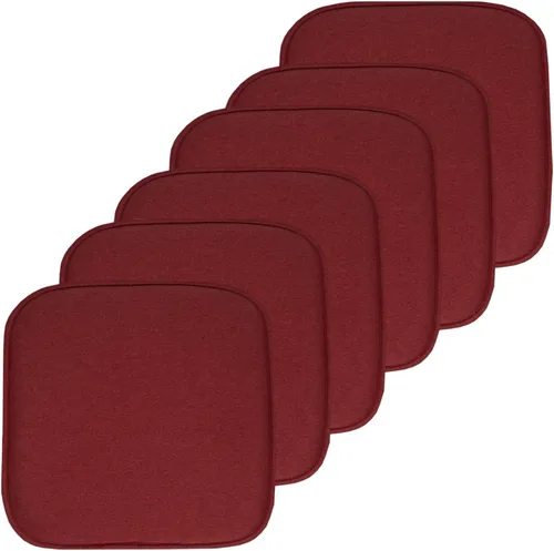 Vista 80 de Sweet Home Collection Cojines de espuma viscoelástica para silla, antideslizantes, diseño de panal de abeja, 16 x 16 pulgadas, paquete de 2