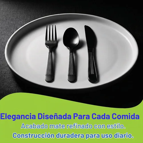 Vista 5 de Utensilios de plástico x [25 unidades] Juego combinado de cubiertos envueltos a granel, paquete variado de cubiertos desechables, suministros