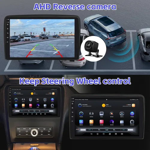 Vista 6 de Radio de coche 2+64G para Ford Mustang 10 pulgadas pantalla táctil 2010 2011 2012 2013 2014 estéreo, inalámbrico Carplay/WiFi/Bluetooth/EQ