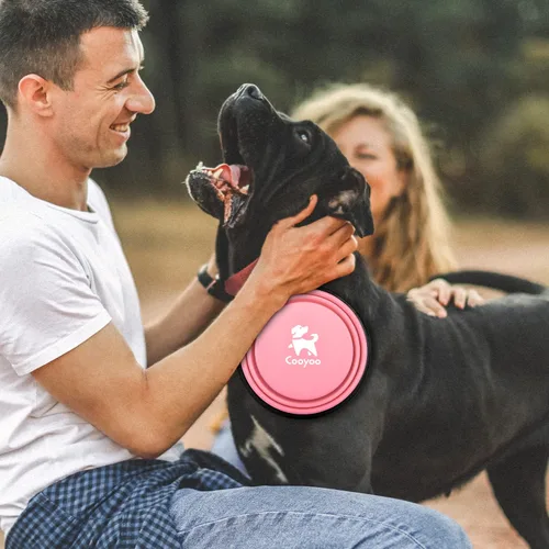 Vista 7 de COOYOO Cuenco plegable para perros, paquete de 2 cuencos plegables para agua para perros y gatos, plato portátil para alimentación de mascotas