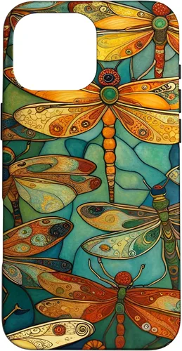 Vista 19 de iPhone 16 Dragonfly Party III Pretty Dragonflies In A Garden Flying Case