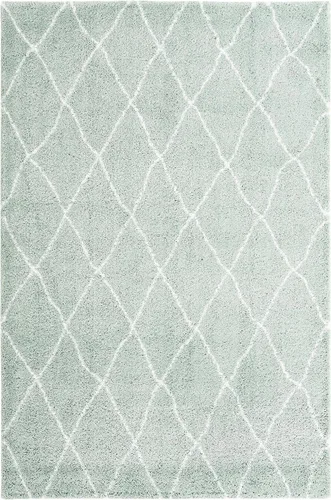 Vista 25 de Unique Loom Rabat Shag Collection - Alfombra de área con enrejado (2 pies 2 pulgadas x 3 pies 1 pulgada, rectangular, marfil puro/gris)