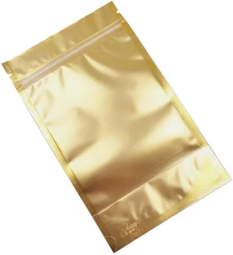 Vista 3 de FERENLI - 50 bolsas de comida de Mylar mate de 3.9 x 5.9 pulgadas con cremallera Aluminum Foil Stand Up Pouches with Zipper Heat Sealable Reusable