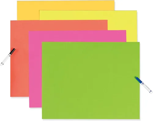 Vista 9 de UCreate Tablero de póster con revestimiento de neón, 5 colores surtidos, 11 Varios