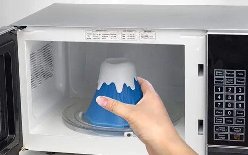 Vista 5 de Volcano Microondas Horno Limpiador de Cocina Gadget Agua y Vinagre Limpieza Erupting Vapor de alta temperatura Fácil Uso Eco Limpia Para Oficina