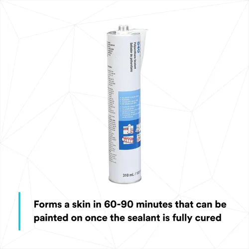 Vista 4 de 3M Sellador de poliuretano 540, negro, multiusos, uniones flexibles, resistente a la intemperie, cartucho de 10.5 fl oz, 1 unidad