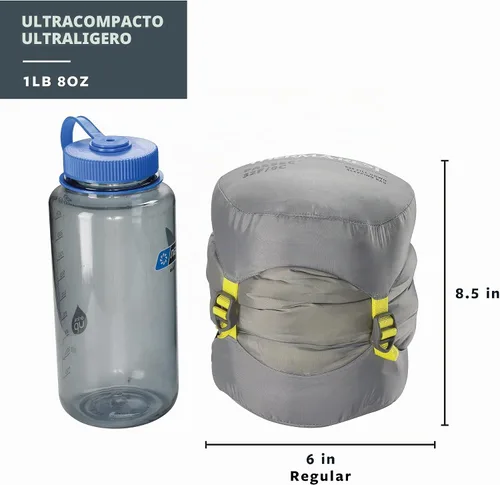 Vista 3 de Therm-a-Rest Parsec 32F/0C - Saco de dormir ultraligero para momia