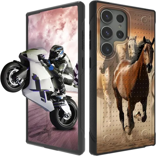 Vista 53 de Funda protectora resistente de doble capa para Samsung A14 5G (parte trasera con textura antideslizante), TPU suave a prueba de golpes, para Samsung
