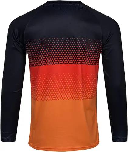 Vista 2 de Camiseta de ciclismo de montaña para hombre, manga larga, MTB Off-Road, Motocross, de secado rápido, para descenso y motocross