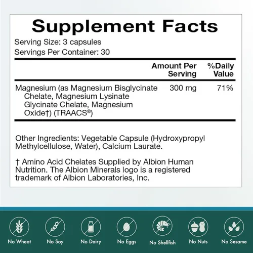 Vista 5 de Natura Health Products Suplemento complejo Dual-Mag, promueve la salud cardiovascular, neurológica e inmunológica, con quelato tamponado