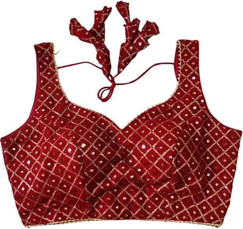 Vista 8 de Ropa de fiesta para mujer Bollywood Pure Georgette Readymade Style Sari Blusa Crop Top Choli