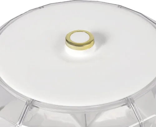 Vista 8 de Dispensador de almacenamiento de granos, dispensador de alimentos secos giratorio de 360°, dispensador de almacenamiento de cereales, contenedor
