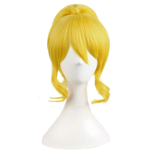 Vista 8 de Pelucas MapofBeauty, se pueden equipar con pelucas y adornos para el cabello para cosplay, Negro