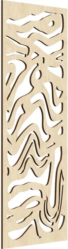 Vista 21 de 9 3/8"W x 24 3/8"H x 1/4"T Northfield Decorativos Paneles de Pared de Madera Calado, Abedul