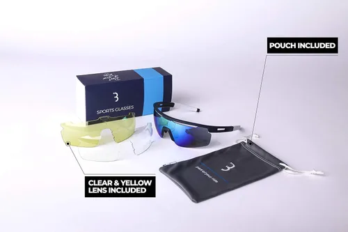 Vista 4 de BBB Cycling BSG-57 Avenger - Gafas deportivas con lentes intercambiables para ciclismo y protección solar