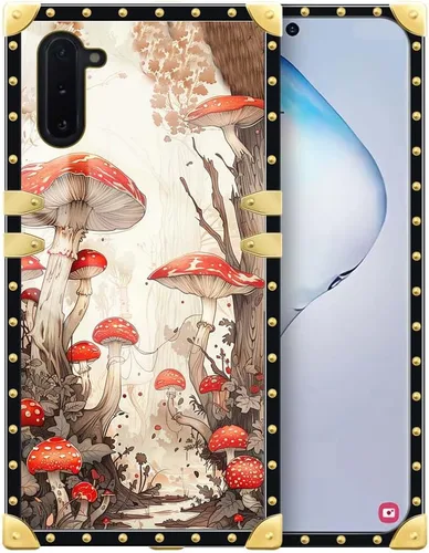 Vista 15 de DAIZAG Funda compatible con Samsung Galaxy Note 10, diseño colorido de cactus dorado, funda protectora de TPU suave antiarañazos