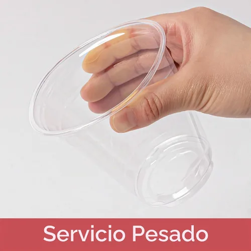 Vista 7 de Lullaby 200 tazas de plástico transparente de 12 onzas, tazas de café de cristal Sin tapas