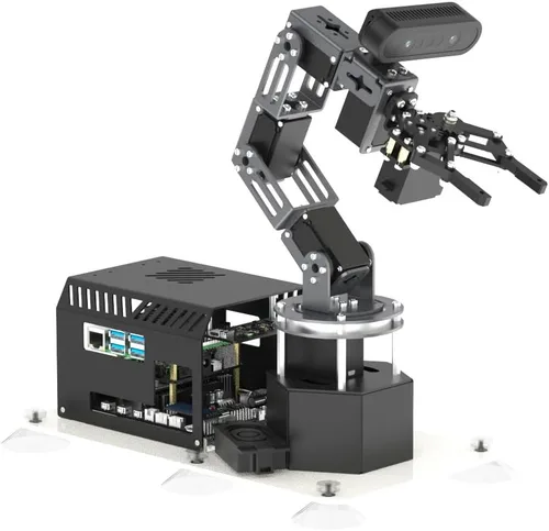 Vista 20 de Yahboom 6DOF Robotic Arm for RaspberryPi 5 ROS2 AI Vision Ver Without Pi5