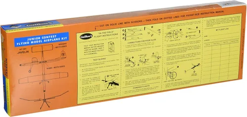 Vista 2 de Guillow's Kit de modelo de volante de resistencia alimentada por goma Javelin