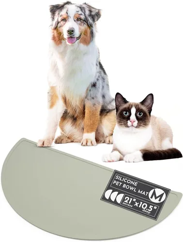Vista 12 de Should We Go? Tapete de silicona impermeable para comida de mascotas, antideslizante, a prueba de derrames, tapetes de alimentación para pisos