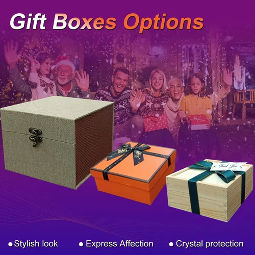 Vista 7 de Regalos personalizados con fotos de cristal 3D para ella, esposa, mamá, papá, mujeres, hombres, parejas, regalos personalizados con imágenes