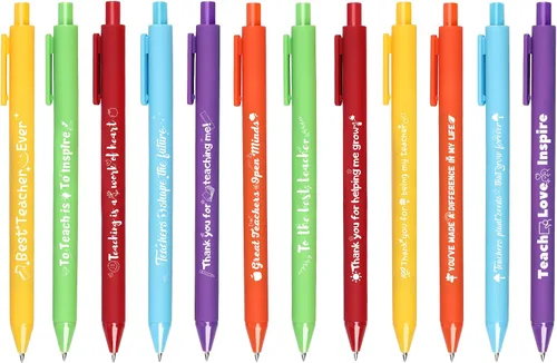 Vista 9 de 12 bolígrafos inspiradores motivacionales con citas positivas, regalos inspiradores para profesores, enfermeras, trabajadores, oficina, suministros