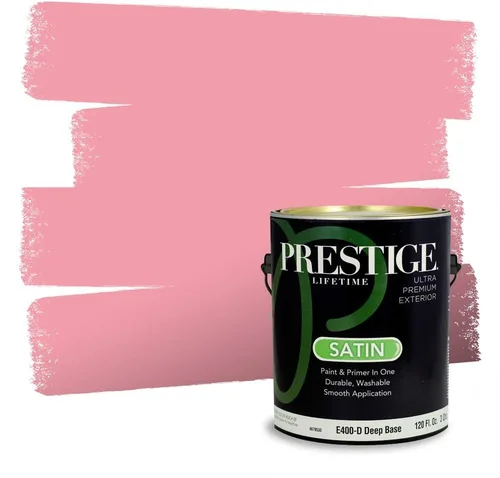 Vista 151 de Prestige Paints Pintura exterior e imprimación en uno, 1 galón, plano, coincidencia comparable de Valspar* Amber Rose*