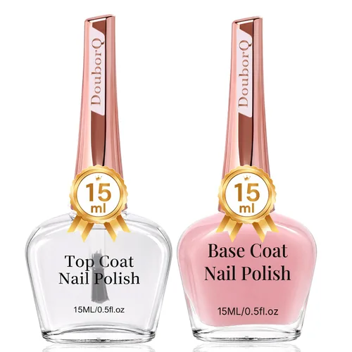 Vista 14 de DouborQ Esmalte de uñas de secado rápido de larga duración, malva Rojo Oscuro Rosa