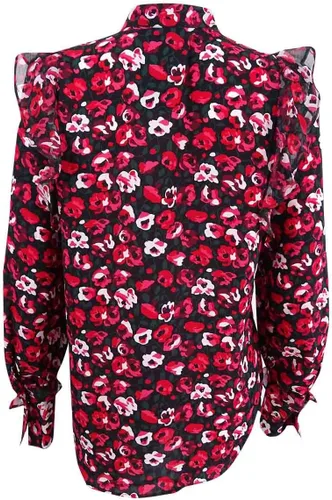 Vista 2 de LAUREN RALPH LAUREN Womens Ruffled Floral Button-Down Top