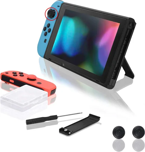 Vista 7 de LONANDY 2 Pcs Replacement Kickstand for Nintendo Switch - Switch Kickstand Back Shell Holder Back Bracket, Kick Stand Replacement Repair Kit for