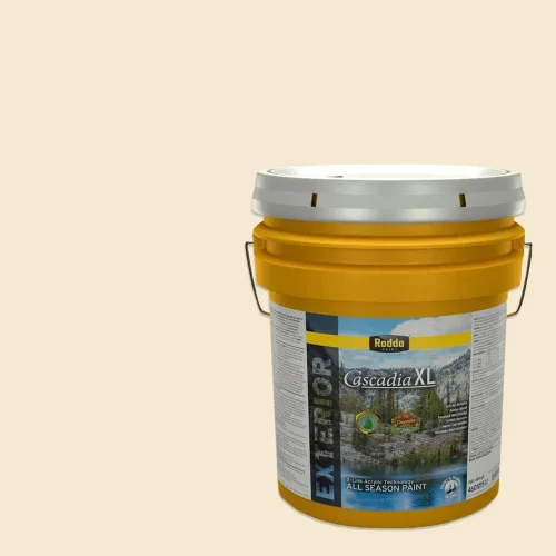 Vista 90 de Rodda Paint CASCADIA XL Exterior Satin All Seasons Paint & Primer in One, 1-Gallon, Canvas