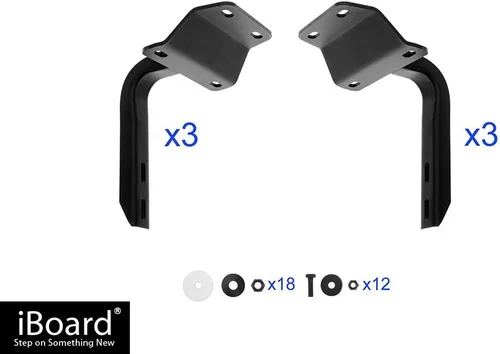 Vista 7 de Eboard - Estribo de 5 pulgadas, color plateado, compatible con Ford F150 SuperCrew Cab 2015-2025 y F150 Lightning 2022-2025 y F-250 F-350 Super Duty
