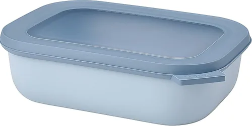 Vista 29 de Mepal Cirqula - Recipiente circular rectangular para almacenar y servir alimentos de 67.6 fl oz / 68 onzas con tapas transparentes, perfecto