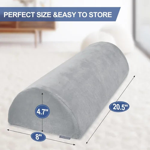 Vista 5 de Almohada de rodilla para dormir de espalda, almohada de espuma viscoelástica para piernas, almohada debajo de la rodilla para dormir, almohada