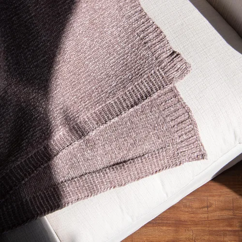 Vista 5 de BEST HOME FASHION Manta de felpilla brillante súper suave, cálida y acogedora, para todas las estaciones, sofá y cama, 50 x 60 pulgadas, color rosa