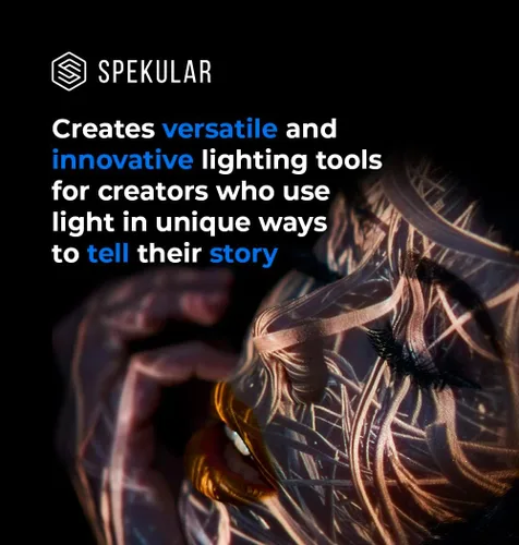 Vista 5 de Spekular Light Blaster - Sistema de proyección óptico Snoot basado en estroboscópicos para iluminación de fotografía con gobos y transparencias