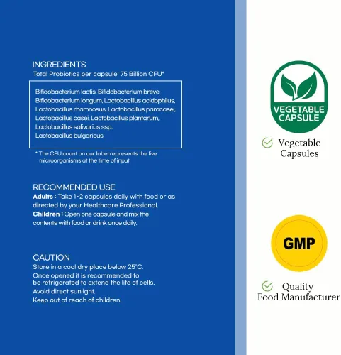 Vista 9 de Probióticos prémium Hi Well 60 cápsulas vegetarianas
