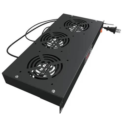 Vista 9 de Ventilador de montaje en rack - 3 ventiladores 1U 19" con temperatura ajustable y pantalla digital