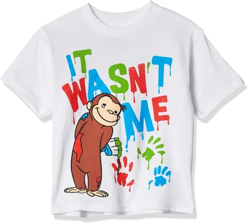 Vista 5 de Curious George Camiseta de manga corta para niño Azul marino