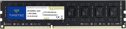 Vista 20 de Timetec - Módulo de memoria RAM de 8 GB DDR3 1333 MHz PC3-10600 Sin búfer ECC 1,5 V CL9 2Rx8 Doble rango 240 pines UDIMM Mejora de memoria