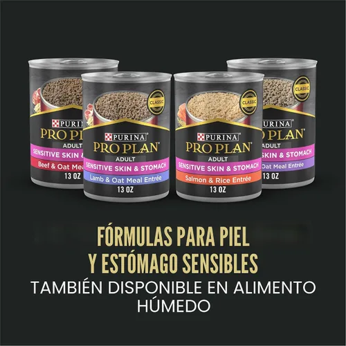 Vista 7 de De Purina Pro Plan, mezcla de comida seca para perros con piel y estómago sensible a base de salmón y arroz