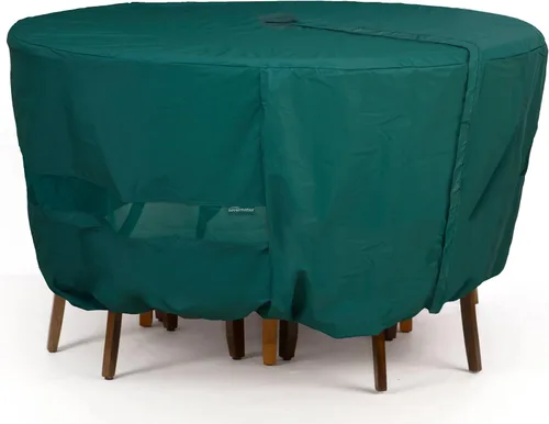 Vista 11 de Covermates Juego de funda clásica redonda para mesa de comedor y silla de patio, protección para muebles de exterior para todo tipo de clima, vinilo
