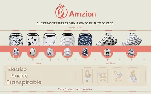 Vista 7 de Funda de asiento de automóvil para bebé, cubierta de lactancia multiusos para lactancia materna, funda para toldo de asiento de automóvil, fundas