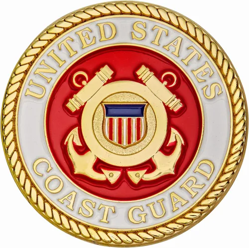 Vista 2 de Hero's Valor Moneda de Desafío de Oración de la Guardia Costera de los Estados Unidos 1-Paquete (Moneda Individual)