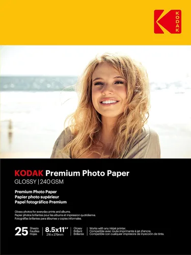 Vista 14 de Kodak Papel fotográfico brillante de 4 x 6 pulgadas, 100 unidades de 66 libras - 8.47 oz/m (41175-9891181). Este producto no es compatible